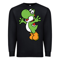 Black yoshi Premium Sweatshirt - linhVisuals
