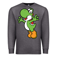 Charcoal Heather yoshi Premium Sweatshirt - linhVisuals