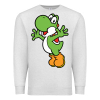 Oatmeal Heather yoshi Premium Sweatshirt - linhVisuals