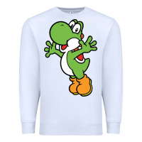 White yoshi Premium Sweatshirt - linhVisuals