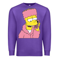 Purple newbart simpson camron Premium Sweatshirt - linhVisuals