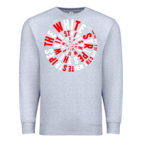 Heather Grey White Stripes Premium Sweatshirt - linhVisuals