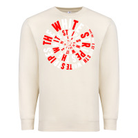 Sandshell White Stripes Premium Sweatshirt - linhVisuals