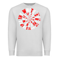 Dove Grey White Stripes Premium Sweatshirt - linhVisuals