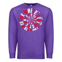 Purple White Stripes Premium Sweatshirt - linhVisuals
