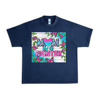 Navy Mom Is A Fighter Tumbler Urban Heavy Tee - BundleAndBundleShop