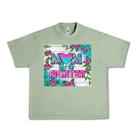 Oil Green Mom Is A Fighter Tumbler Urban Heavy Tee - BundleAndBundleShop
