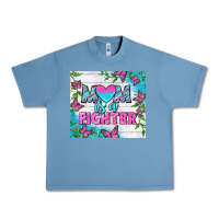 Pebble Blue Mom Is A Fighter Tumbler Urban Heavy Tee - BundleAndBundleShop