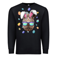 Rhino Easter Bunny Ears Funny Easter Eggs Hunting Sweatshirt Premium Sweatshirt | Teevron