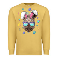 Antique Gold rhino easter bunny ears funny easter eggs hunting sweatshirt Premium Sweatshirt - linhVisuals