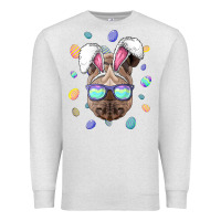 Oatmeal Heather rhino easter bunny ears funny easter eggs hunting sweatshirt Premium Sweatshirt - linhVisuals