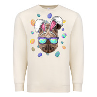 Sandshell rhino easter bunny ears funny easter eggs hunting sweatshirt Premium Sweatshirt - linhVisuals