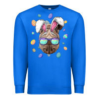 True Royal rhino easter bunny ears funny easter eggs hunting sweatshirt Premium Sweatshirt - linhVisuals