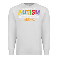 Dove Grey someone with autism makes me proud Premium Sweatshirt - linhVisuals