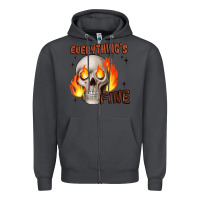 Smoke everythings fine Zipper Hoodie - JahusDesignShop