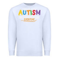 White someone with autism makes me proud Premium Sweatshirt - linhVisuals