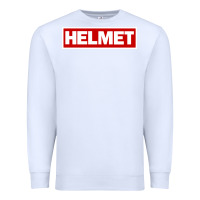 White Meantime Helmet Premium Sweatshirt - linhVisuals