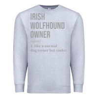Heather Grey irish wolfhound dog funny classic Premium Sweatshirt - linhVisuals