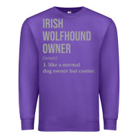 Purple irish wolfhound dog funny classic Premium Sweatshirt - linhVisuals