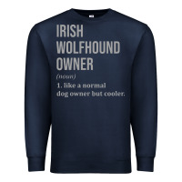 Navy irish wolfhound dog funny classic Premium Sweatshirt - linhVisuals