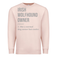 Pale Pink irish wolfhound dog funny classic Premium Sweatshirt - linhVisuals