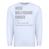White irish wolfhound dog funny classic Premium Sweatshirt - linhVisuals