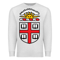 Oatmeal Heather brown university coat of arms Premium Sweatshirt - linhVisuals