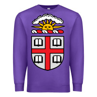 Purple brown university coat of arms Premium Sweatshirt - linhVisuals