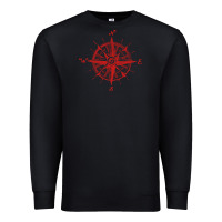 Black compass Premium Sweatshirt - linhVisuals