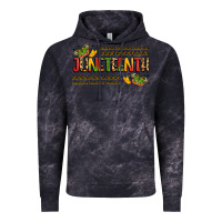Cloud Black colorful juneteenth celebration art Vintage Hoodie - LillyAllenDesigns