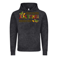 Vintage Black colorful juneteenth celebration art Vintage Hoodie - LillyAllenDesigns