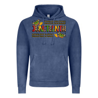 Vintage Denim colorful juneteenth celebration art Vintage Hoodie - LillyAllenDesigns
