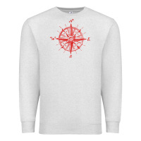 Oatmeal Heather compass Premium Sweatshirt - linhVisuals