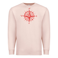 Pale Pink compass Premium Sweatshirt - linhVisuals