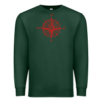 Sports Green compass Premium Sweatshirt - linhVisuals