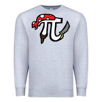 Heather Grey pi pirate Premium Sweatshirt - linhVisuals