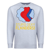 Heather Grey stupid sexy flanders! Premium Sweatshirt - linhVisuals