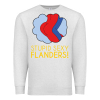 Oatmeal Heather stupid sexy flanders! Premium Sweatshirt - linhVisuals