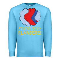 Ocean Blue stupid sexy flanders! Premium Sweatshirt - linhVisuals