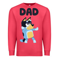 Cardinal Bluey Dad Premium Sweatshirt - linhVisuals