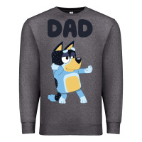 Charcoal Heather Bluey Dad Premium Sweatshirt - linhVisuals