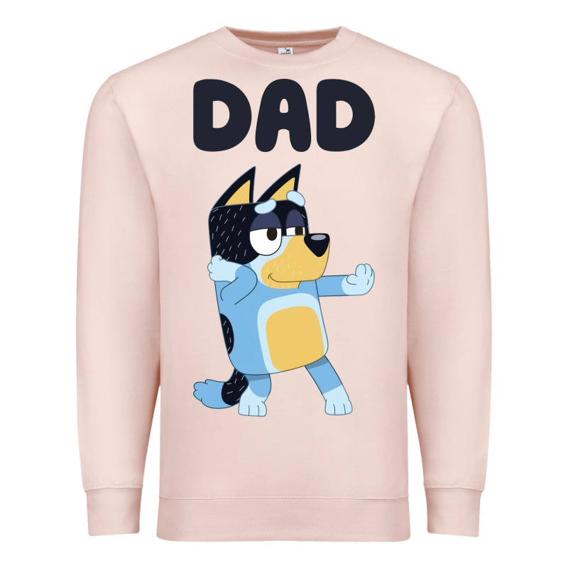Bluey Dad Premium Sweatshirt by linhVisuals | Teevron
