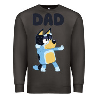 Smoke Bluey Dad Premium Sweatshirt - linhVisuals