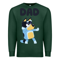 Sports Green Bluey Dad Premium Sweatshirt - linhVisuals