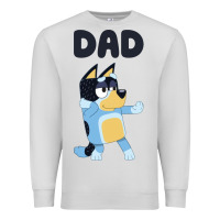 Dove Grey Bluey Dad Premium Sweatshirt - linhVisuals
