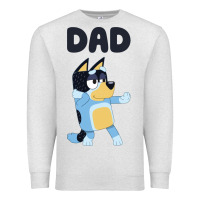 Oatmeal Heather Bluey Dad Premium Sweatshirt - linhVisuals