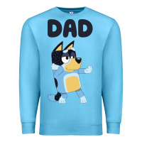 Ocean Blue Bluey Dad Premium Sweatshirt - linhVisuals