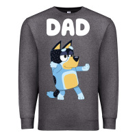 Charcoal Heather Bluey Dad Premium Sweatshirt - linhVisuals