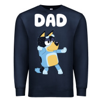 Navy Bluey Dad Premium Sweatshirt - linhVisuals