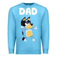 Ocean Blue Bluey Dad Premium Sweatshirt - linhVisuals